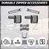 WILLBOND 60 Pieces Metal Zipper Insertion Pin 4 Sizes Zipper Repair Kit Latch Slider Retainer for Jackets Coats 3 Colors DIY Sewing Replacement, S...