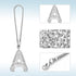 Initial Car Rear View Mirror Ornament Hanging Lucky Crystal Pendant Bling Car Accessories for Women Rhinestone Charm Auto Decoration (White A)...