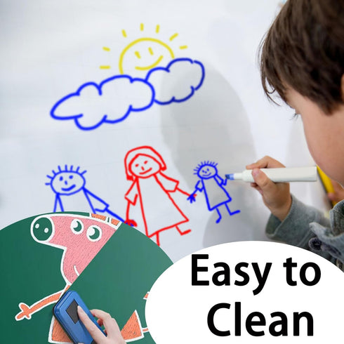 Whiteboard Wallpaper Peel and Stick Dry Erase Contact Paper Large 17.7×78.7'' White Board Paper for Wall Classroom Office Home Self Adhesive Dry E...