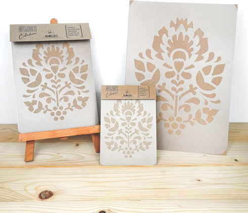 DIY Reusable Plastic Stencil // A3 A4 A5 Polish Folk Ornament // Craft - Furniture - Scrapbooking - Decoupage (A4)...