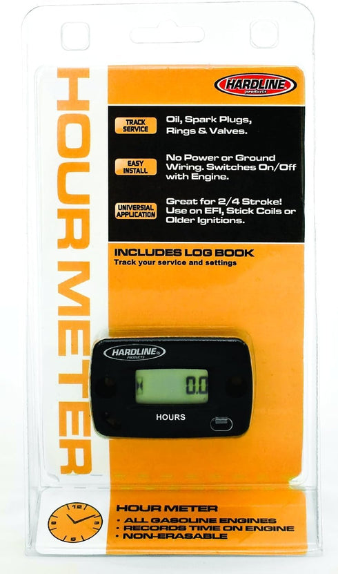Hardline Products HR-8063 Hour Meter, Black...