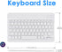 DETUOSI Universal 10 inch Wireless Keyboard, (0.23 inch) Ultrathin Slim Lightweight Travel Portable, 10.1" Multi-Device Wireless Keyboard for iOS/...