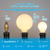 Frosted LED Globe Light Bulbs, 6W LED Light Bulb,Warm White 2700K 600LM E26 Standard Base Dimmable Edison Bulb, G30/G95 Vintage LED Edison Bulb, 2...