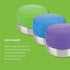 LunchBots Rounds Leak Proof 4 oz. Stainless Snack Container Jar, Set of 2, Purple Lids...