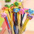 Yansanido Pack of 10 Colorful 7.28 Inch Length Random Cartoon Eraser Pencils, Cute Pencils for Office, School Supplies Students Children Gift (10)...