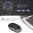 Compact Wireless Keyboard Mouse, 2.4GHz Ultra Thin Small Wireless Keyboard Mouse Combo for Desktop, Laptop (Black and Gray)...