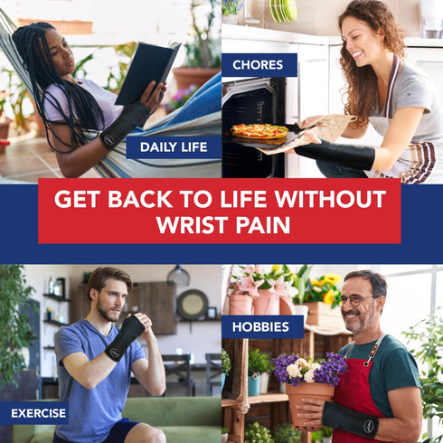 Dr. Arthritis Day & Night Support Carpal Tunnel Wrist Brace, Adjustable Hand Splint with Cushion Padding for Wrist Pain Relief, Right & Left Carpa...