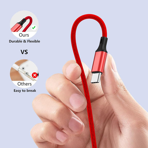 Travel 4 in 1 iWatch & iPhone Charger,Multi Charging Cable for Apple Watch Charger Wireless USB C Micro Nylon Compatible with iWatch Ultra/SE/9/8/...