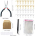 Allazone Earring Making Kit, 1479 PCS Earring Making Supplies Kit with Pliers, Earring Hooks, Earring Findings, Earring Posts, Earring Backs, Jump...
