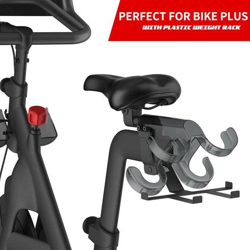 Shoe Hanger ONLY Compatible with Peloton Bike Plus with Plastic Weight Rack, Mental Shoes Holder ONLY for Bike+, Does NOT Fit Original Bike, Acces...