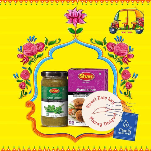 Shan Shami Kabab Recipe and Seasoning Mix 1.76 oz (50g) - Spice Powder for Traditional Meat & Lentil Patties - Suitable for Vegetarians - Airtight...