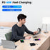 120W Fast 6 Ports Desktop Charging Station,USB C Charging Hub for Multiple Devices, Travel USB Charger Block for iPhone 15 Pro Max 14 Pro Max 13 P...