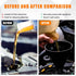 Wide Mouth Oil Funnel with Flexible Extension, Nozzle Hose with Handle Mesh Screen Filter, Removable Mesh Screen Filter for Water, Gasoline, Coola...