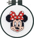 Dimensions Minnie Mouse Counted Cross Stitch Kit for Beginners, 11 Count White Aida, 3''D...