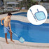 Ahn'Qiraj Pool Skimmer Net with Pole, Pool Net Fine Mesh with Telescopic Pole Leaf Skimmer Mesh (Light Blue)...
