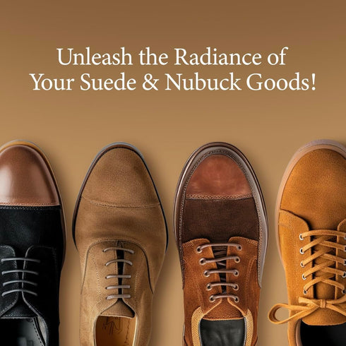 Rochester Premium Suede + Nubuck Cleaner, Suede & Nubuck Cleaner with a Built-In Scrub Brush Cap, Shoe Accessories, 5.5 oz....