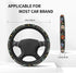 Flowers and Strawberries Steering Wheel Cover Auto Steering Wheel Protector Anti-Slip Breathable and Sweat Absorption Universal Car Accessories15 ...