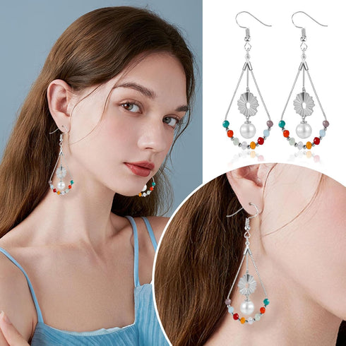 236PCS Earring Making Kit with 36PCS Beading Hoop Earring Finding Component Accessories 50PCS Earring Hooks 100PCS Jump Rings Loop and 50PCS Earri...