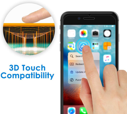 JETech Privacy Screen Protector for iPhone 8 Plus and iPhone 7 Plus, Anti-Spy Tempered Glass Film, 2-Pack...