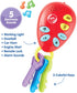 Kidoozie Phone & Keys Combo Set - Interactive Toy Bundle for Ages 12 Months+ - Key Ring & Cell Phone with Music, Animal Sounds, & More!...