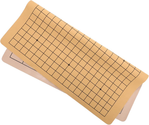 Kisangel Foldable Chess Board, Lint Leather Game Chessboard Double Chinese Chess Board Simple Go Classic Chess Board...