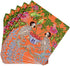 Caspari Monkeys Paper Cocktail Napkins in Orange - Two Packs of 20...