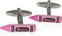 Pink Crayon Cufflinks with Travel Presentation Gift Box for Teacher Educator Wedding...
