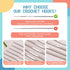 BAGERLA 14 Sizes Crochet Hooks(0.5-1.9mm), Iron Ergonomic Crochet Hooks Set with Big Eye Yarn Needle and Stitch Markers Clip Extra Long Crochet Ne...