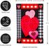 Evergreen Flag Valentine's Heart Patterned Border Garden Applique Flag | Valentines Day Garden Flag 12x18 Double Sided | Small Welcome Garden Flag...
