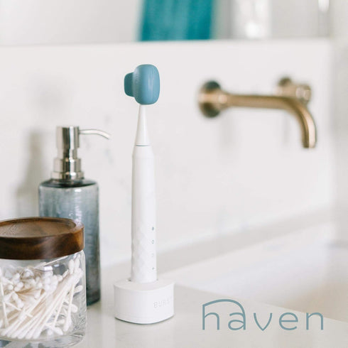 Haven Toothbrush Cover - Fits Electronic and Manual Toothbrushes - Toothbrush Case Holder for Travel - Set of Two Tooth Brush Cap Protectors (Whit...