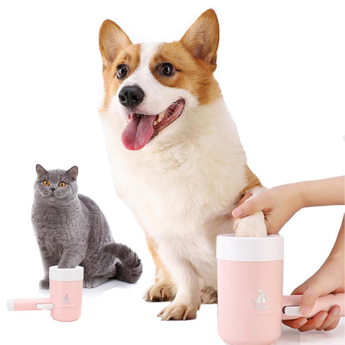 Dog Paw Cleaner Cups Can Press Dogs And Cats To Clean And Beautify Their Paws. Girl dog Accessories Can Quickly Clean Stains On The Soles Of Their...