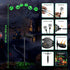 Outdoor Halloween Decorations Solar Grimace Pathway Lights,2PACK 12LED Scary Nightmare Swaying Firefly Lights Waterproof Solar Halloween Lights fo...