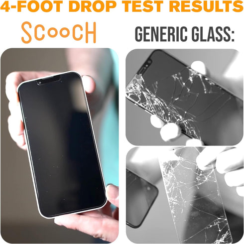 Scooch (5-in-1 iPhone 15 Screen Protector (3-Pack) with Camera Lens Protector (2-Pack) Premium 9H Tempered Glass, Anti-Scratch, Anti-Fingerprint, ...