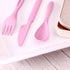 Wheat Straw Travel Utensils Set with Case - Kids Cutlery Set - BPA Free Portable Silverware for Lunch Box - Fork Spoon Knife Set with Case - Eco F...