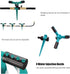 Lawn Sprinkler, Auto Water Sprinkler for Lawn, Zinc Alloy Garden Sprinklers 360 Degree Automatic Rotating, Adjustable Garden Watering System for Y...