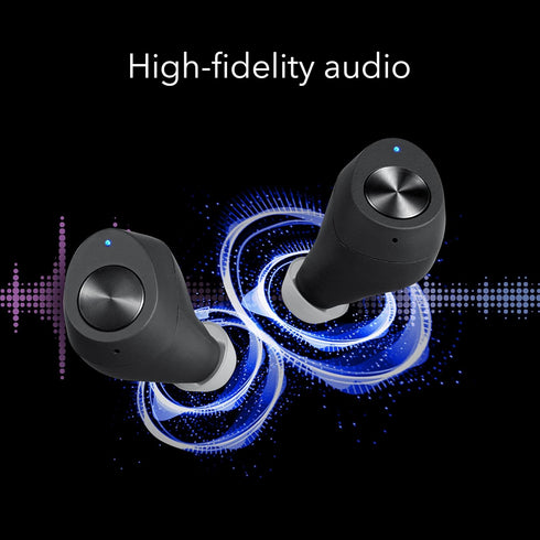 Dartwood Wireless Earbuds - True Wireless Bluetooth Earbuds with Touch Controls and Charging Case (Black)...