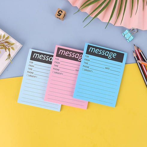 8 Colors While You Were Out One-Sided Note Pads,Sticky Note Pads,Message Pads for Work Call,Home Office School Supplies...