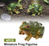 Miniature Frog Figurine, Fish Tank Decoration for Miniature Fairy Garden and Terrarium Statue(4 pcs)...