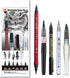 Kuretake ZIG Inktober Special Set, ILLUSTRATION BASIC SET 3 for Manga Drawing, Lettering and Calligraphy, Professional Artist Quality, Made in Jap...