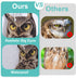Fake Owl Decoy to Scare Birds, 2Pack Reflective Birds Deterrent Owl Bird Scarer Dual-Side Printed Owl for Farms, Orchards, Gardens, Window...