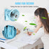 BESKAR Clip on Fan, Portable Small Desk Fans with Strong Airflow, 3 Speeds with Personal Fans Sturdy Clamp, Quiet Desk Fan & Clip Fan with USB Cor...