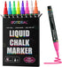 GOTIDEAL Chalk Markers, Extra Fine Tip Washable Chalkboard Markers, Car Window Markers,for Blackboard, Glass & Bistro, Non-Toxic, Erasable Paint C...