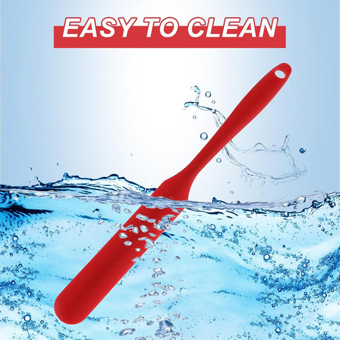 2Pcs Silicone Jar Spatulas, Mabor Long Handle Silicone Jar Spatulas for Baking Cooking Non-Stick Heat Resistant Jar Butter Scrapers for Jars Blend...