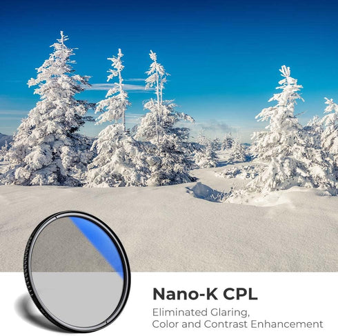 K&F Concept 39mm Circular Polarizer Optical Glass Lens Filter Ultra-Slim 18 Multi-Layer Coatings Circular Polarizing Filters for Camera Lens (K Se...