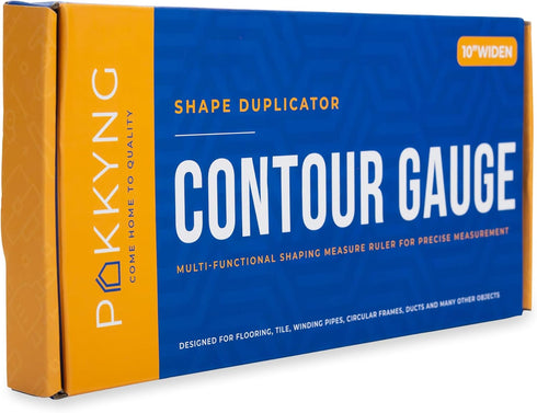 Contour Gauge Profile Tool With Lock (10 Inches) - Corner Measuring Tool - Angle Finder - Super Gauge Shape and Outline Tool - Measuring Tool for ...