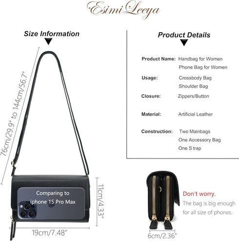 Esimileeya Crossbody Bags for Women Trendy Clutch Handbag Purses for Women Small Lady Cell Phone Wallet Shoulder Bag...
