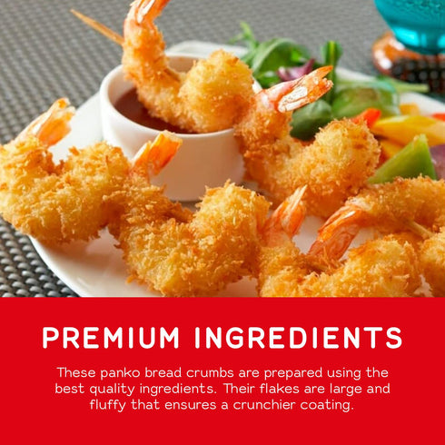 Japanese Style Panko Bread Crumbs – Crispy Panko Flakes, Light and Crunchy, Wheat Bread Crumbs for Cooking and Frying - 6.98oz (Pack of 1)...