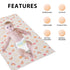 Vegan Leather Baby Changing Mat - Wipeable Portable Changing Pad, Foldable Travel Changing Mat for Baby, Newborns (Rainbow,20"*28")...