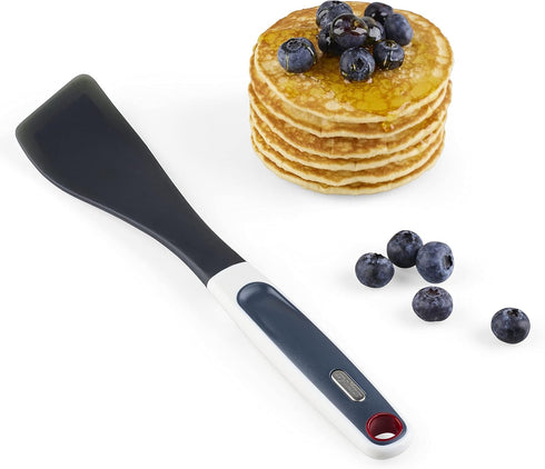 Zyliss Easy Lift Turner Silicone Spatula - Angled Head for Easy Food Turning - 11.5in Rubber Spatula for Frying Pan & Stir Fry Cooking, Dishwasher...