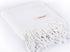 Bersuse 100% Cotton Laodicea Turkish Towel Bath Towel Beach Towel Pool Towel - Beach Essentials for Your Beach Bag - 37x70 Inches, White...